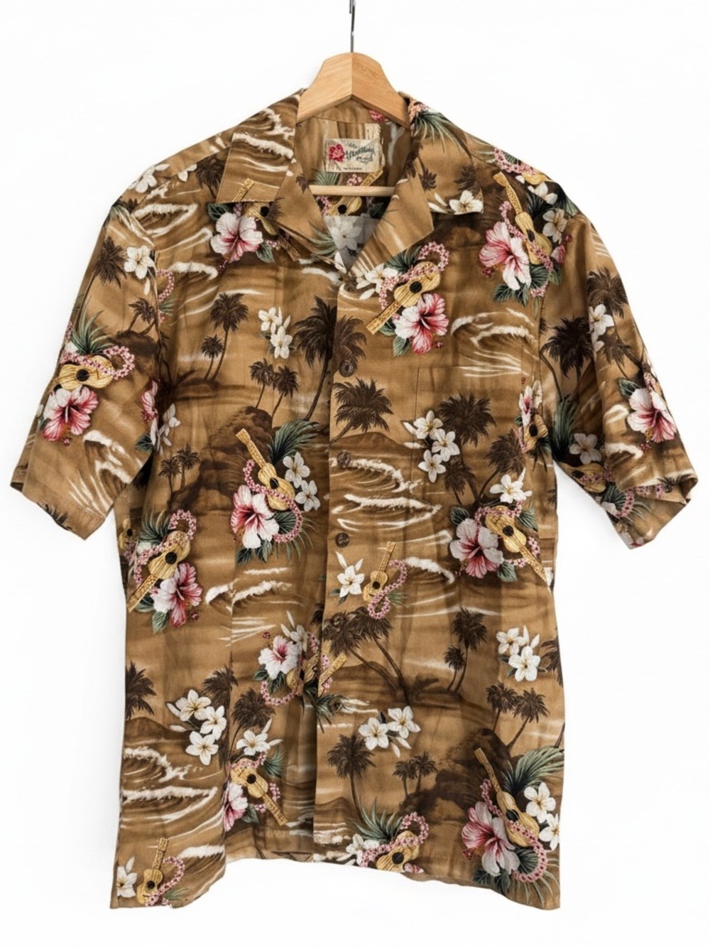 Vintage Hilo Hattie Hawaiian Shirt Men’s M Aloha Made in Hawaii